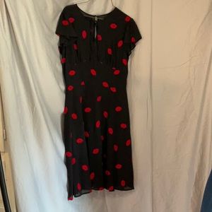 Voodoo vixen XL black lip dress